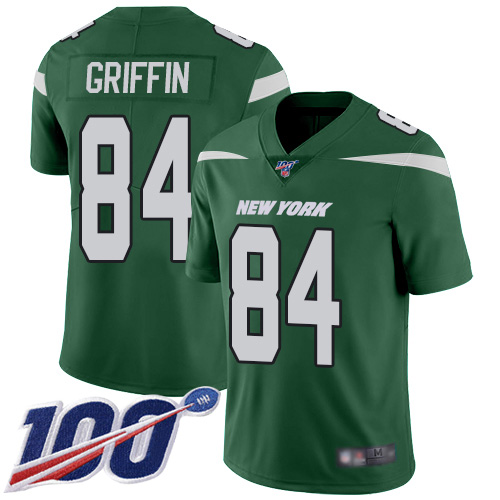 New York Jets Limited Green Youth Ryan Griffin Home Jersey NFL Football #84 100th Season Vapor Untouchable